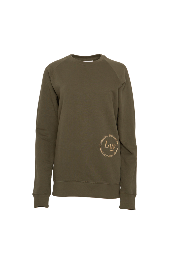 LUCA - khaki organic unisex sweatshirt