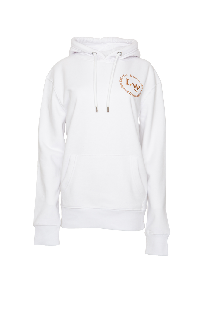 REIGN - white organic hoodie