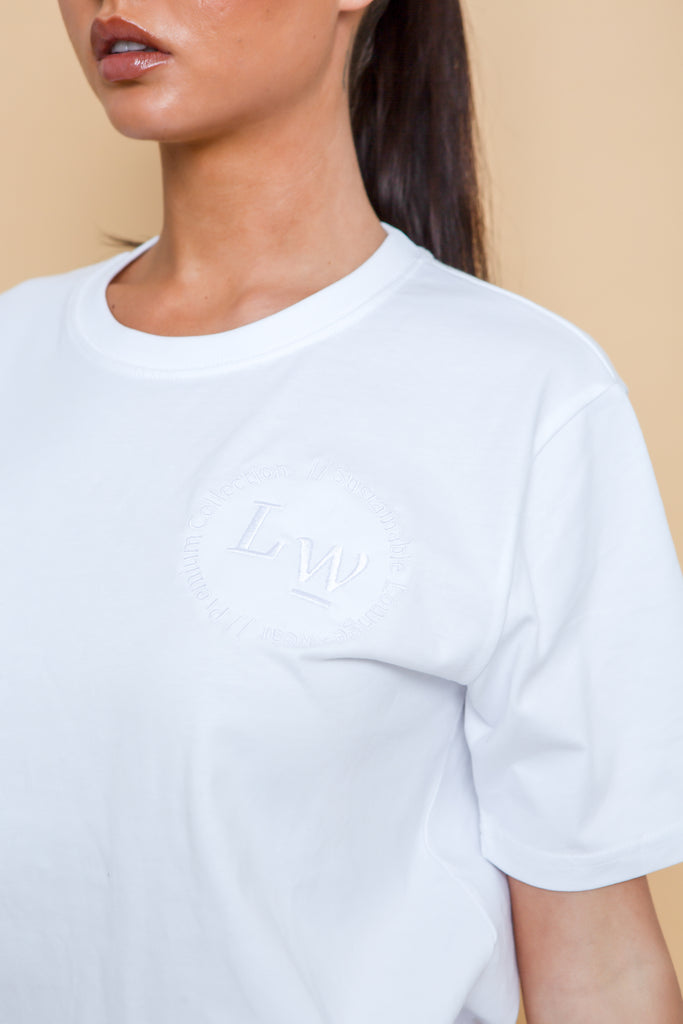 HARLEY - Women's white organic t-shirt